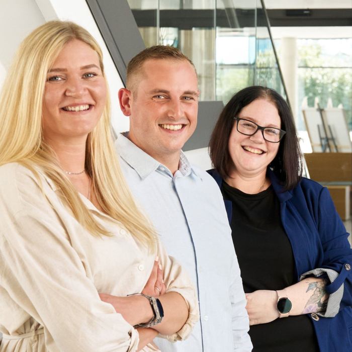 Stiftung Liebenau Flexteam Pflege Melina Amann Bastian Tetzlaff Natalie Hoss Leiterin Foto Stiftung Liebenau